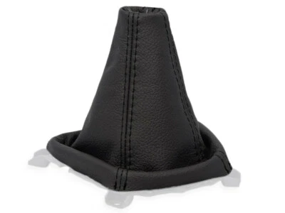 POUR HYUNDAI i10 2007-2013 SOUFFLET LEVIER DE VITESSE CUIR NOIR - Photo 1/4