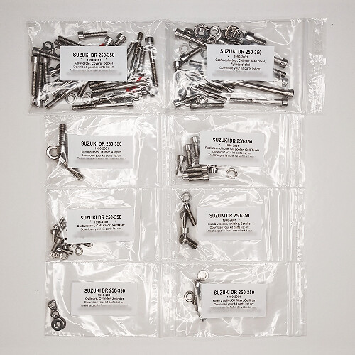 Kit vis inox moteur Beta Alp 4.0 pour voyage et tout-terrain