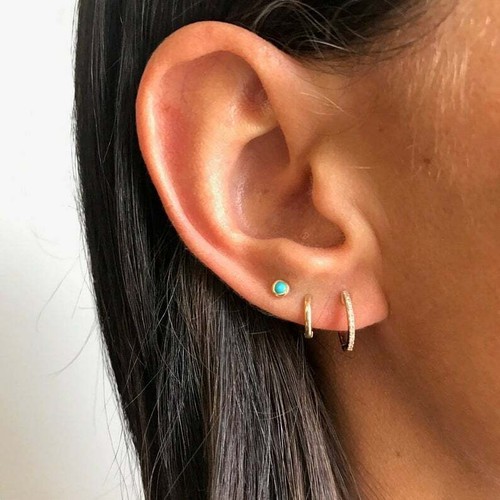 Small hoop earrings, Huggie hoops 