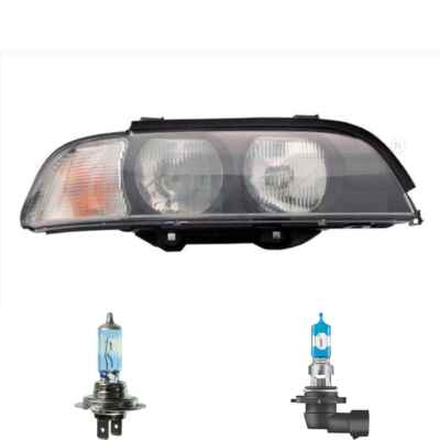 Scheinwerfer links Weiß H7/HB3 für BMW 5er E39 inkl. Osram Lampen