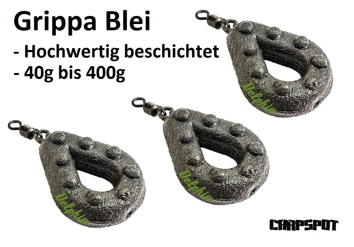 Lors De 8x Plombs carpe Gripp Inline Sables 330g