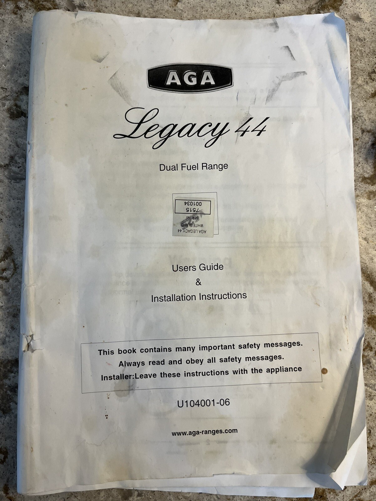 Aga Legacy 44 Dual Fuel Range 43” eBay