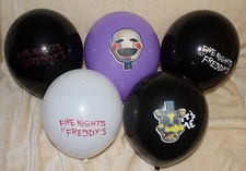 FIVE NIGHTS AT FREDDY'S 12" GLOBOS Fiesta Golden Freddy, Scary Font FNAF