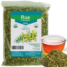 RUE Dried Herbs Peruvian Ruda, Ruda Seca, Ruda Graveolens Natural Dried Tea Herb