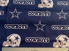 NFL Dallas Cowboy Cotton Fabric 14 x 58 W