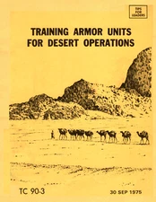 34 pg. 1975 TC 90-3 TRAINING ARMOR UNITS FOR DESERT OPERATIONS Manual on Data CD