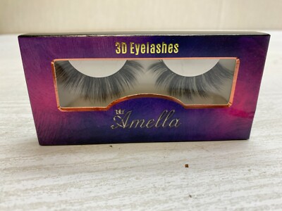 BRAND NEW Amella 3D False Eyelashes Black 100% Mink A5
