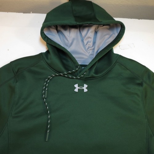 UNDER ARMOUR COLDGEAR PULLOVER HOODIE HOODED SWEATSHIRT Sz Mens S Green