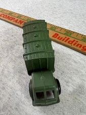 Vintage Auburn Rubber Co ? WWII Army Truck Troop Hauler 3in long, 1.5in tall