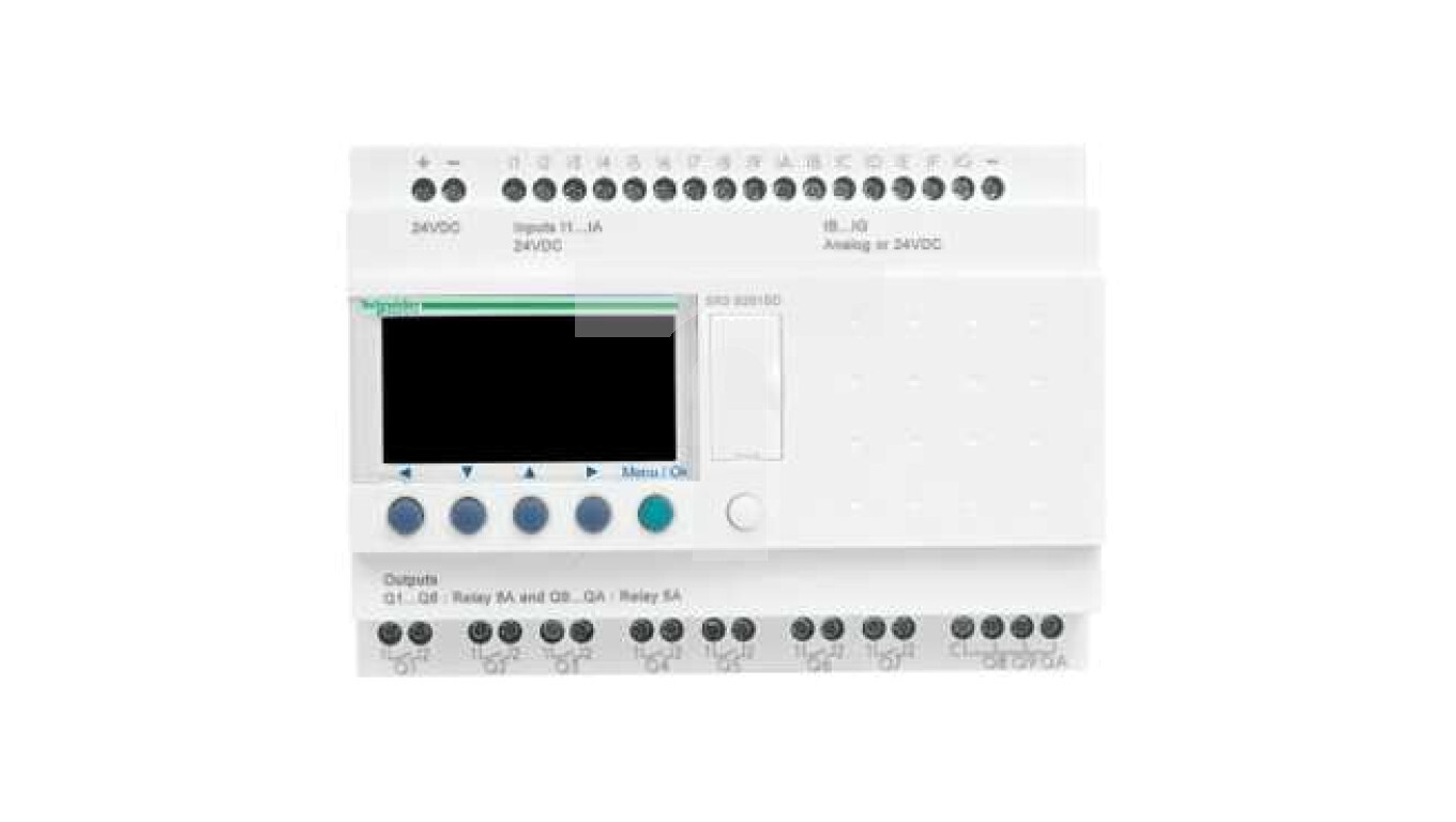 Programmable controller with 26 inputs / outputs 24V DC RTC / LCD Zelio S /T2UK