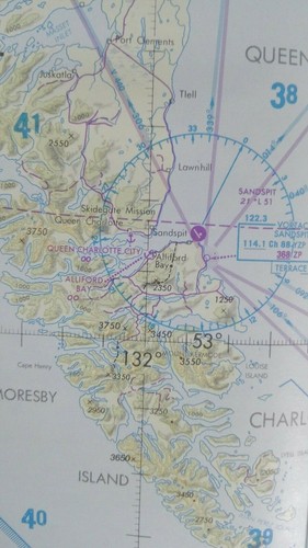 1996 NOAA World Aeronautical Chart / Map - CE-15 CANADA (SW) - Approx. 20" x 54" - Picture 5 of 12