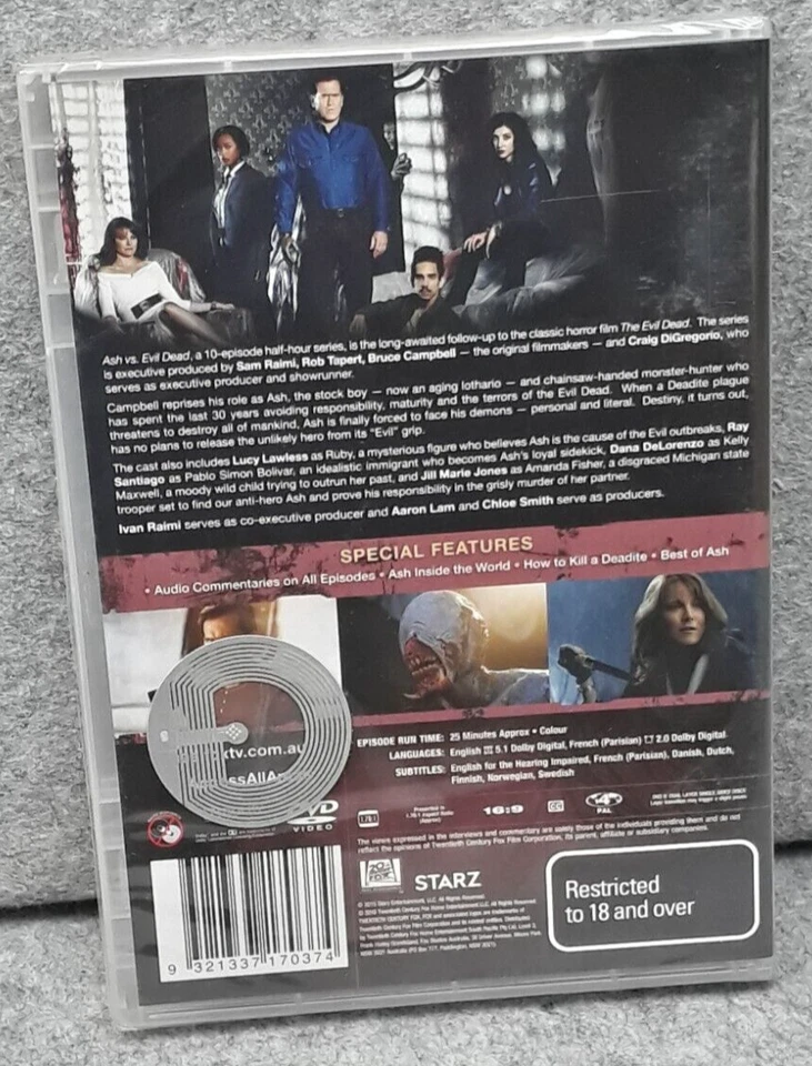 NEW: Ash vs Evil Dead Complete Season 1 TV Series DVD Region 4 Free Fast Post - Image 2 of 2