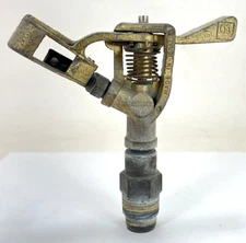 vintage 1970's-80's Melnor impact sprinkler made in Israel 1/2" full circle