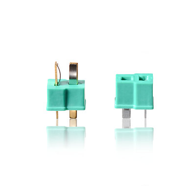 High Current T Connector T Male T Female Mini Green w DEANS 1 Pair partCore