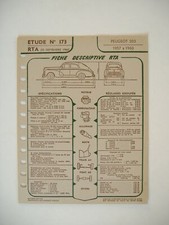 Revue technique Peugeot 203