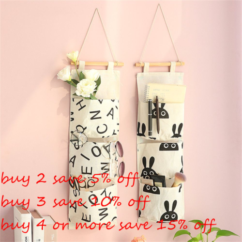 Household Wardrobe Pouch Hanging Storage Bags Door Organizer Wall Hanging Bag - Picture 1 of 13