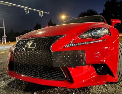 Bumper Tow Hook License Plate Bracket For Lexus IS F 2006-2024 & with F Sport