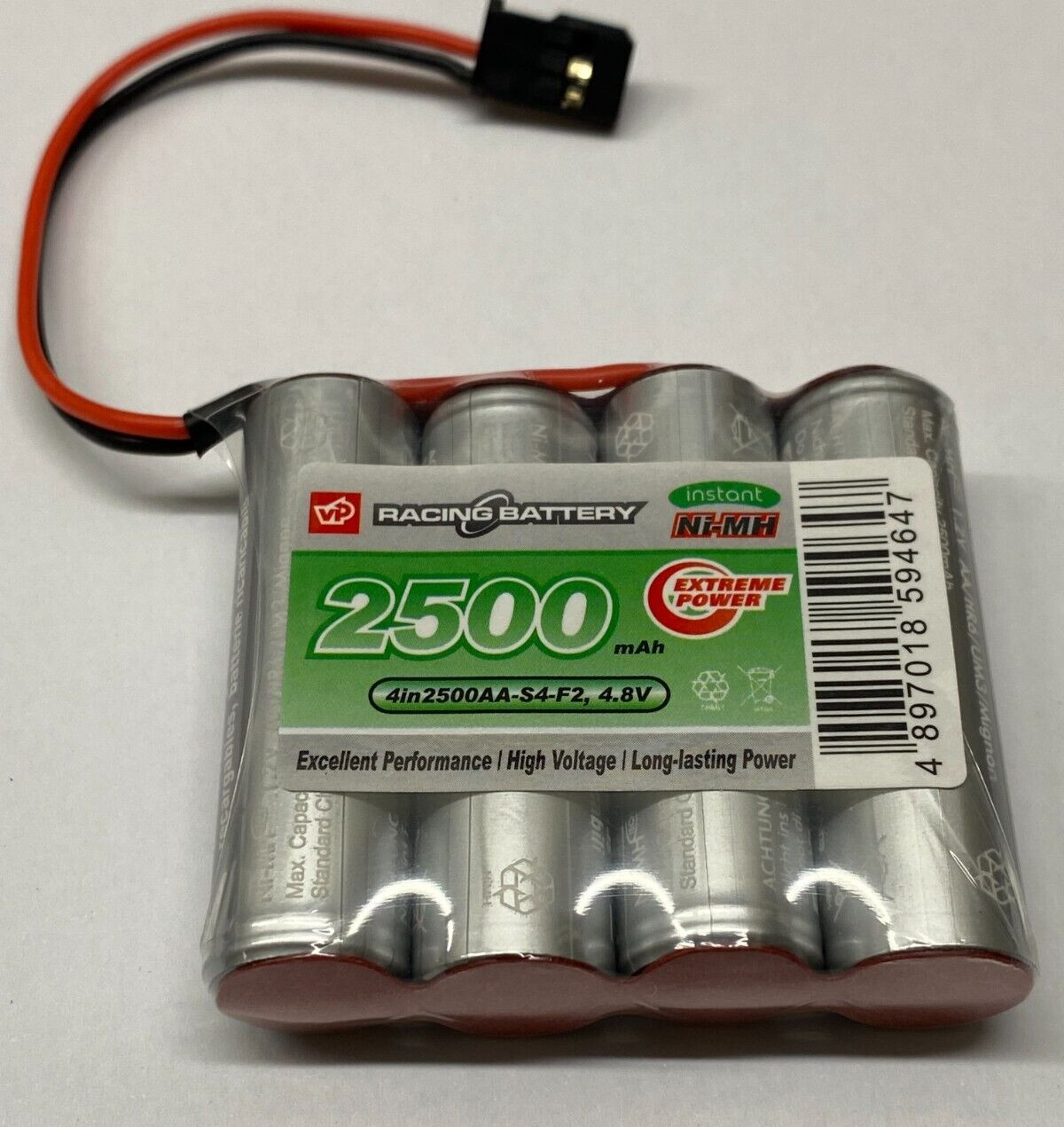 Rechargeable Battery Pack 4.8v 2500mAh Nimh Futaba LSD AA Flat  RX Vapextech UK