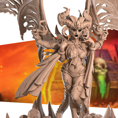 Undead Succubus - Queen - Bite the Bullet Fantasy D&D Miniatur