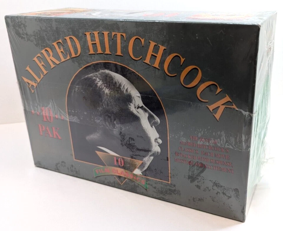 Alfred Hitchcock 10 Film Classics VHS Box Set (Sealed, New, 1995) B&W - Image 2 of 4