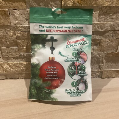 ORNAMENT ANCHOR 24 Hooks for Hanging Christmas Decorations AS SEEN ON Shark Tank
