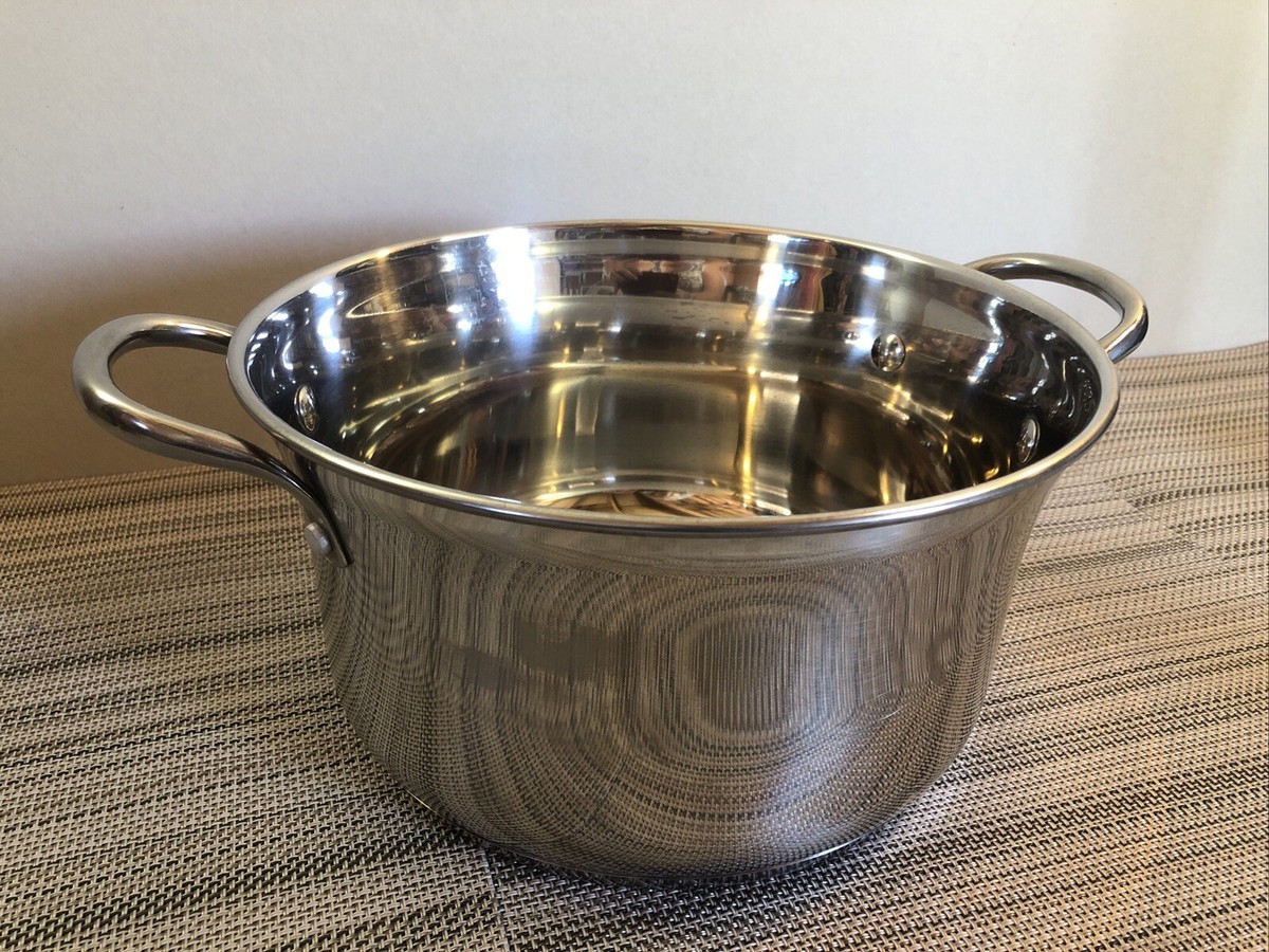 Portobello Cooking Pot 5 QT Stainless Steel Triply Bottom **No Lid