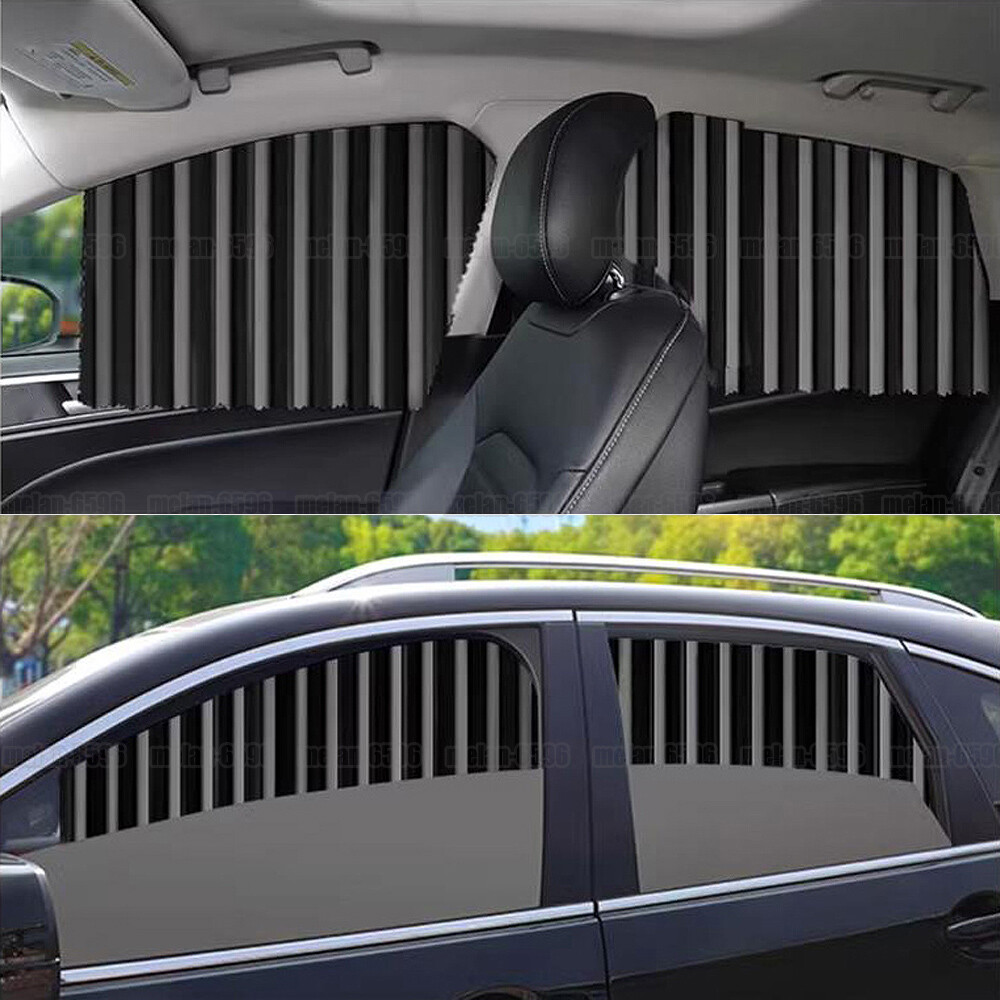 4pcs Magnetic Car Side Window Sun Shades Privacy Curtains Sunshade UV Protection