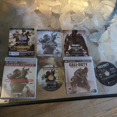 PS3 - Lot Of 2 - Call of Duty: Advanced Warfare (2014) - Crisis 3 Hunter Ed. See