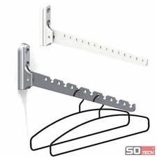 OrgaTech Kleiderlüfter 330 mm Klapphaken Bügelhalter Kleiderhaken Wandgarderobe