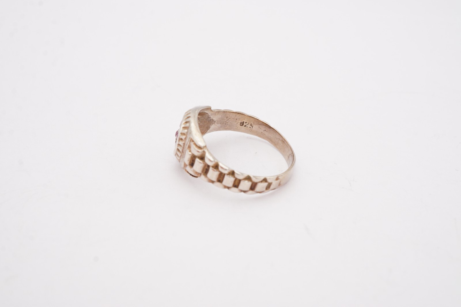 Sterling Silver 925 Ruby Ring Size 5.75 - image 3