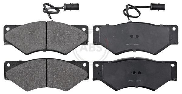 Front Brake Pad Set with wear sensor A.B.S. 36931 for Iveco Daily 1991-1999