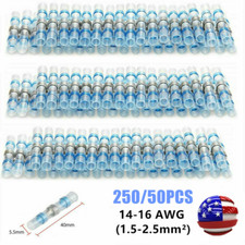 250/50x Waterproof Solder Seal Sleeve Heat Shrink Butt Wire Connector Terminals