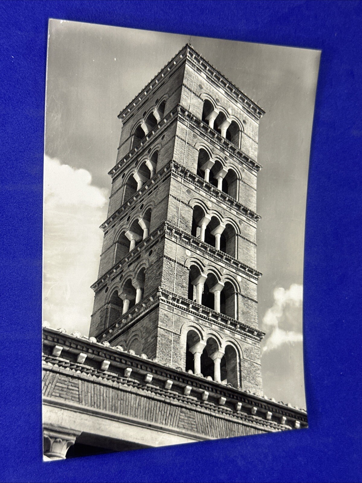 BADIA GRECA DI GROTTAFERRATA CAMPANILE - Cartolina Bianco E Nero