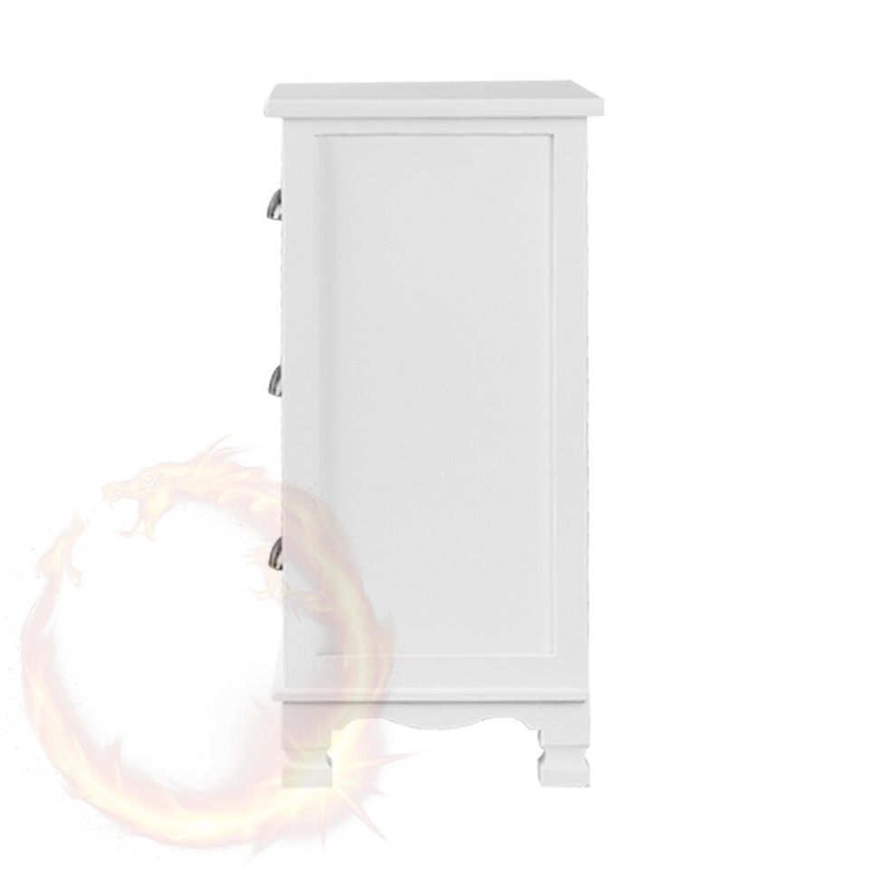 Artiss Vintage Bedside Table Chest Storage Nightstand White eBay