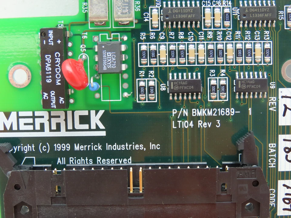 Merrick BMKM21689-1 Rev 3 LTI Board Circuit Board Card LT104 MC3 - Image 3 of 4