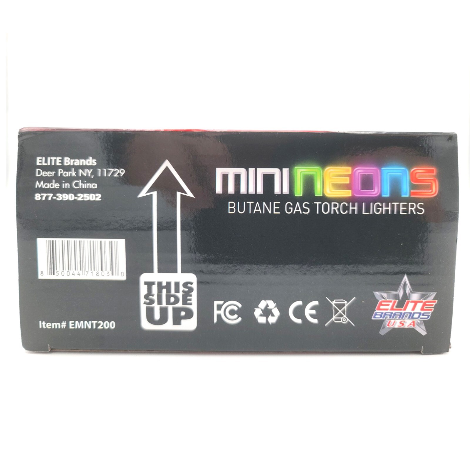 Elite Brands USA Mini Neons Torch Butane Gas Refillable Lighters Bulk