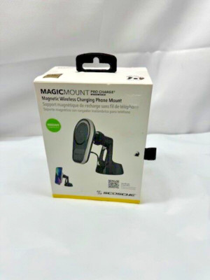 Scosche Magic Mount Pro Charge 5 Dash or Vent Mount Magnetic Wireless Charging 
