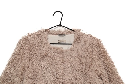 Vintage Cop Copine Opaline Manteau Designer Beige Open Coat Jacket Size L - Picture 2 of 11