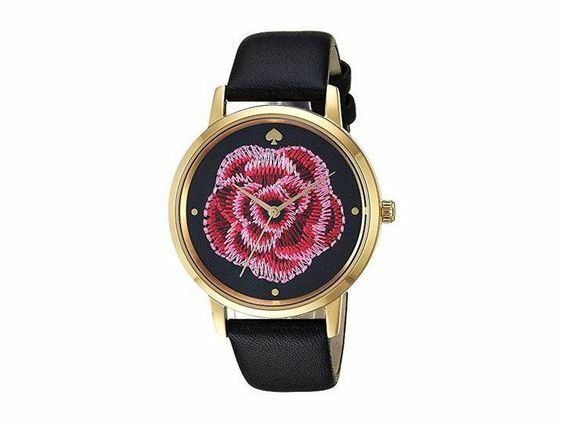New Kate Spade NY KSW1459 Metro Gold Embroidered Black  display picture 1