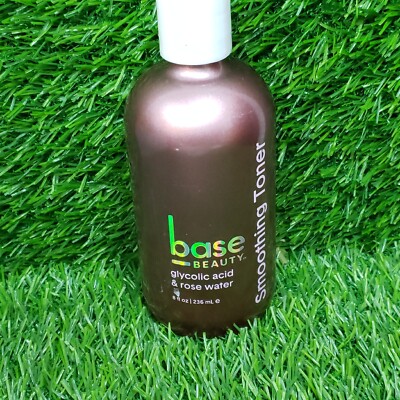 Base Beauty Glycolic Acid & Rose Water Smoothing Toner. 8 fl. oz.