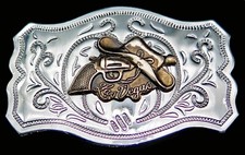 Las Vegas Cowboy Western Wear Vintage Belt Buckle
