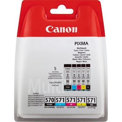 Canon 0372C004 PGI-570 CLI-571 Tintenpatrone MG5750 MG7750 MG7751 TS8053 MG7753 