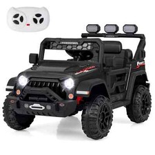 Kids Battery Powered Car Toy 12V Electric Ride on Car Truck-Black