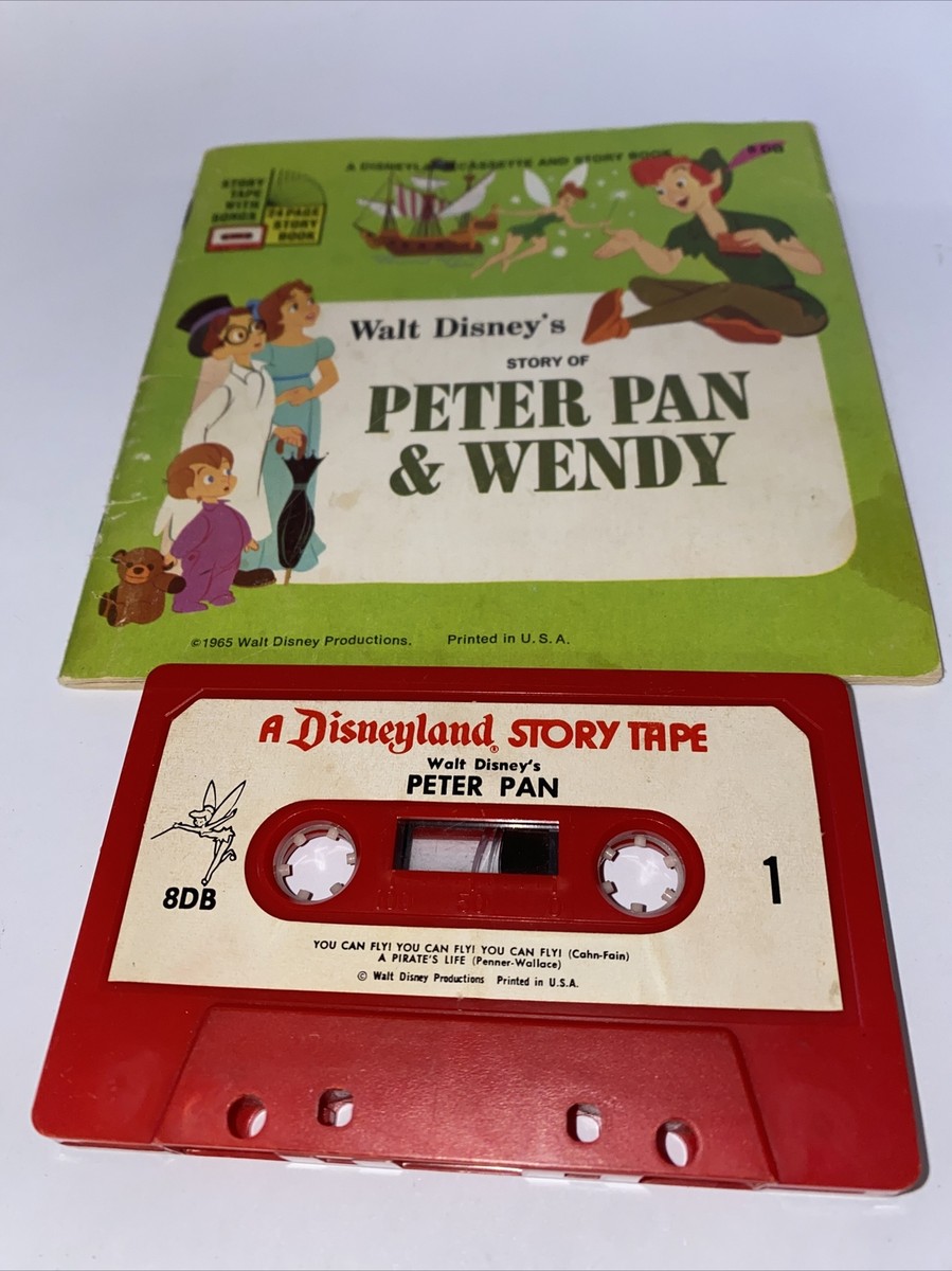 Vintage 1965 Disney's Read along Peter Pan Wendy Story Book