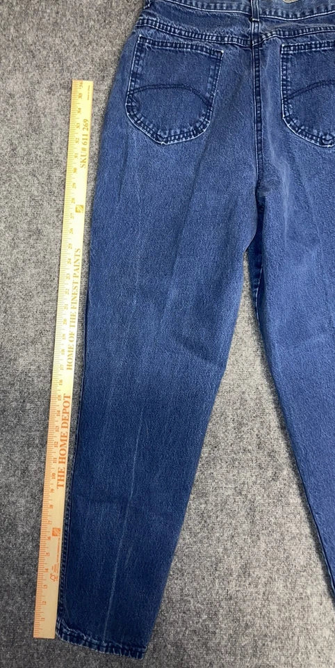 Chic 高腰锥形牛仔裤女式 12 码高 100% 棉复古美国 — 第 4/4 张图片