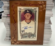 2025 Topps Allen & Ginter 🔥BEN CASPARIUS🔥 RC Rookie Framed Mini Auto 🌟