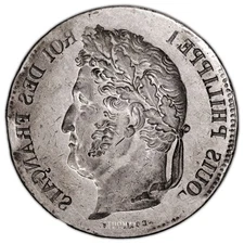 Coin France - Louis Philippe Ier - 5 Francs - Brockage mint error