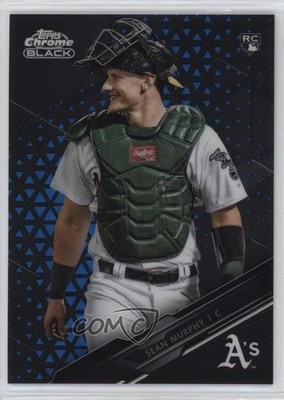 2020 Topps Chrome Black Blue Refractor 55/75 Sean Murphy #71 Rookie RC 0r4