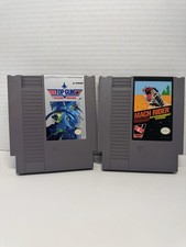 NES LOT TOPGUN AND MACH RIDER NINTENDO WITH SLEEVE