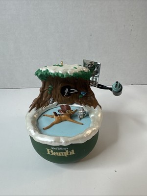 Hallmark Keepsake Disney's Bambi Discovers Winter  Ornament 2001 No Box